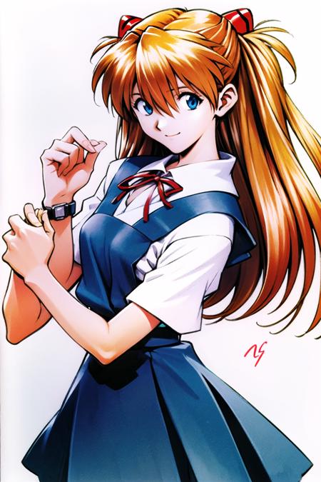 05397-1119003633-watch, wristwatch, 1girl, souryuu asuka langley, solo, long hair, school uniform, blue eyes, smile, white background, ribbon, sh.png